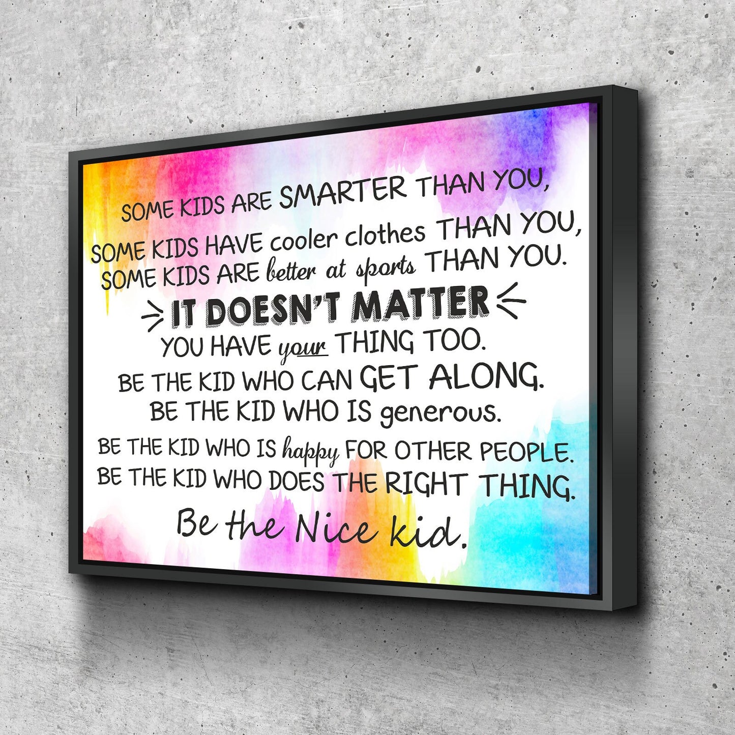 Classroom Wall Decor, Some Kids Are Smarter Than You, Be The Nice Kid, Children Prints, Kids Room Decor, Teen Room Wall Art - Royal Crown Pro