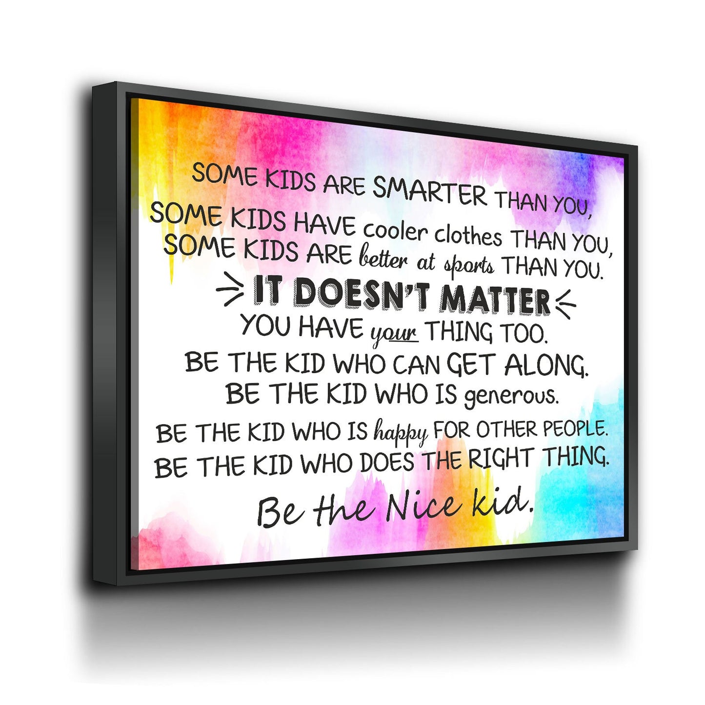 Classroom Wall Decor, Some Kids Are Smarter Than You, Be The Nice Kid, Children Prints, Kids Room Decor, Teen Room Wall Art - Royal Crown Pro