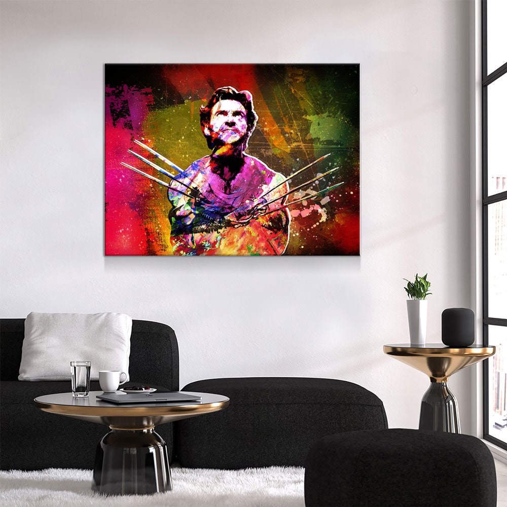 Wolverine Abstract Canvas Wall Art, Abstract Wolverine, Wolverine Decor - Royal Crown Pro