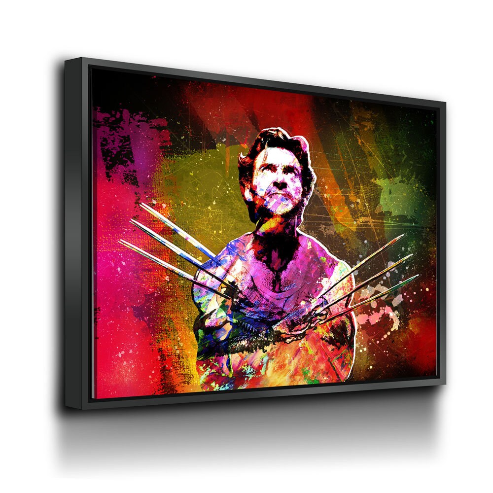 Wolverine Abstract Canvas Wall Art, Abstract Wolverine, Wolverine Decor - Royal Crown Pro
