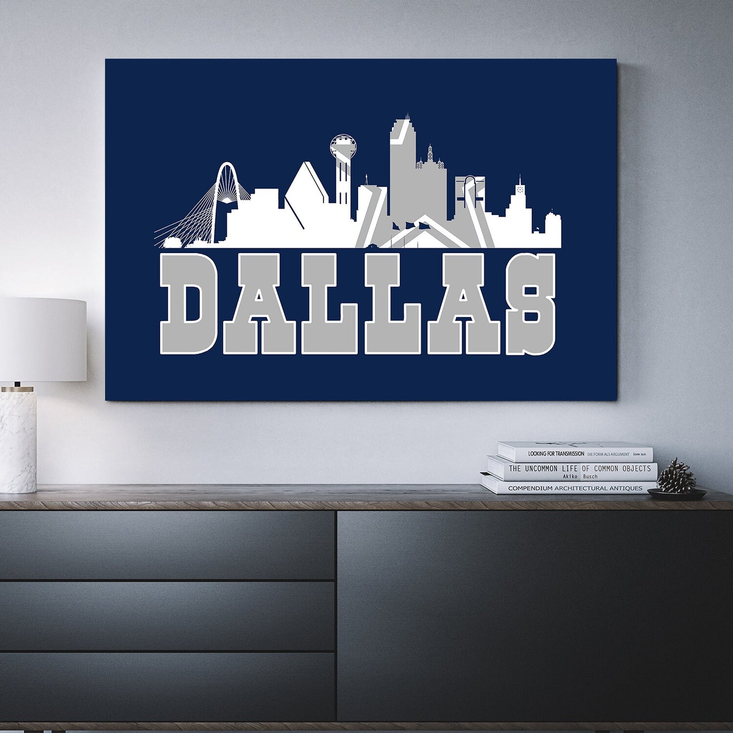 Dallas Texas Canvas Wall Art, Home Decor, Dallas Art, Dallas Texas, Dallas Decor - Royal Crown Pro