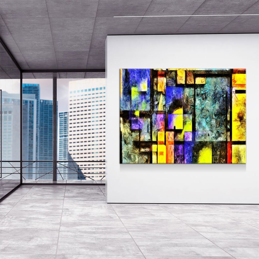 Abstract Visions Canvas Wall Art, Abstract Decor - Royal Crown Pro
