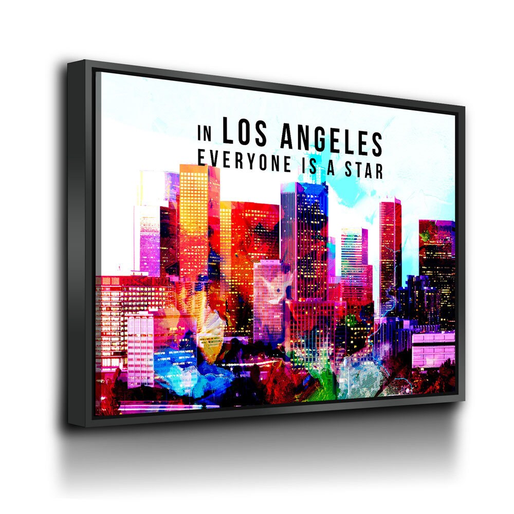 Los Angeles Canvas Wall Art, California Decor, Los Angeles Art, LA Wall Art, LA Decor, In Los Angeles Everyone Is a Star - Royal Crown Pro