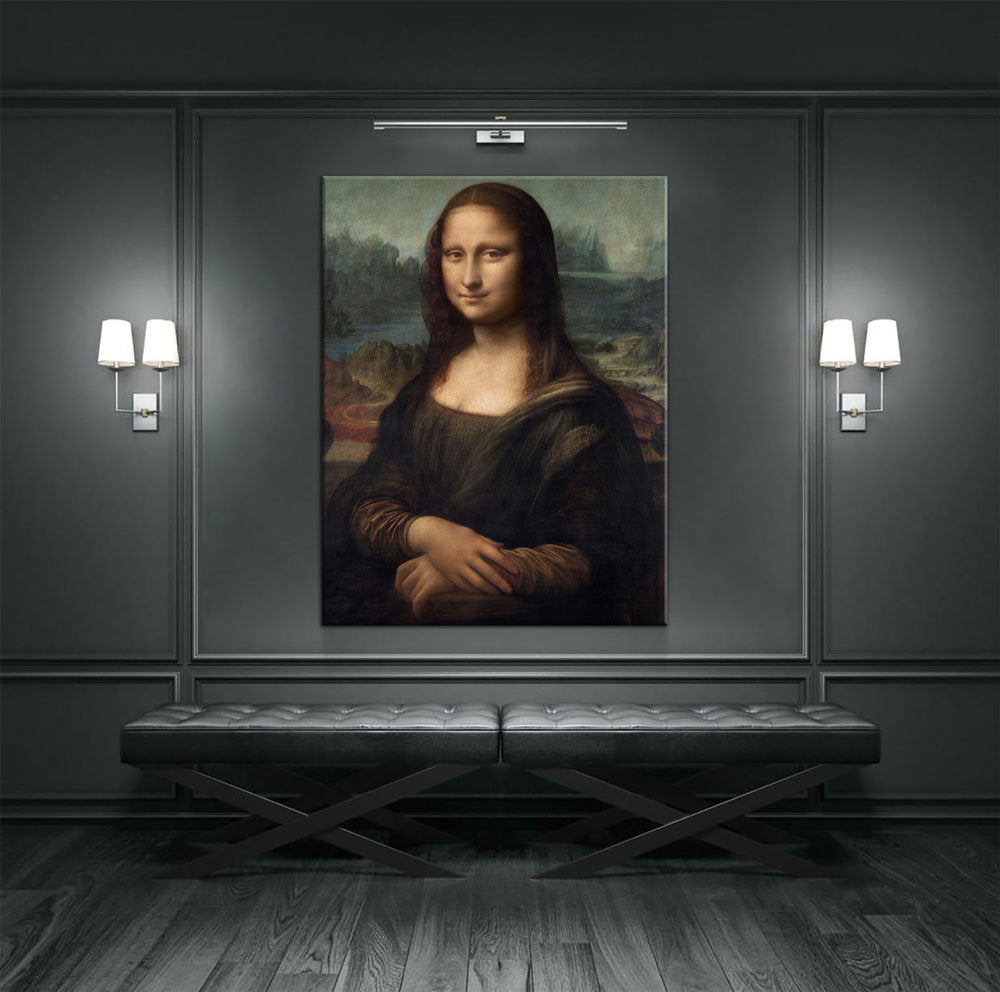 Mona Lisa Canvas Wall Art, Leonardo da Vinci's Portrait of Mona Lisa del Giocondo (1503–1506), Famous Painting Print Reproduction - Royal Crown Pro
