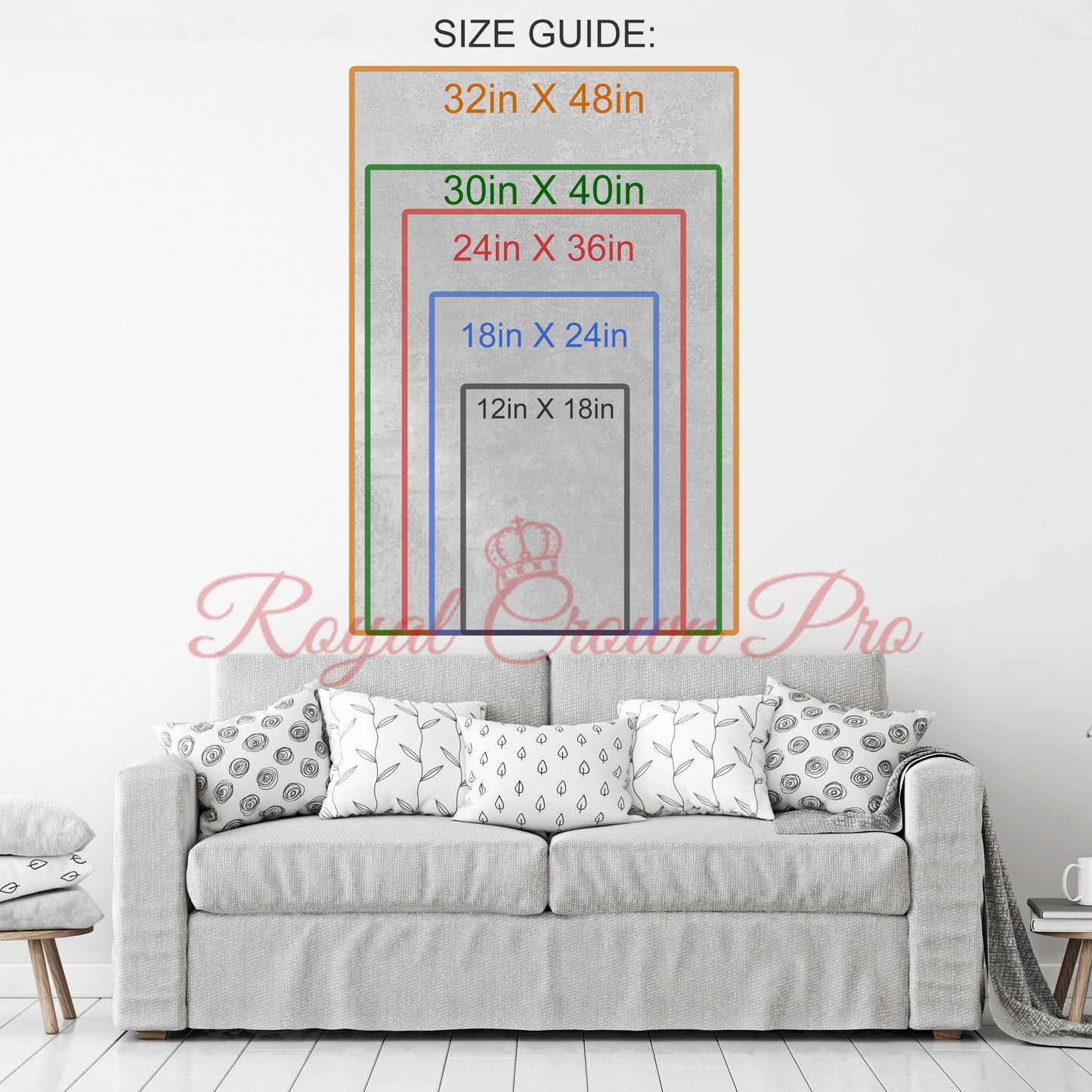 Firefighter Canvas Wall Art, Courage Under Fire Firefighter Decor, Thin Red Line Print, Firefighters Gift, Firehouse Art, Fire Station Decor - Royal Crown Pro