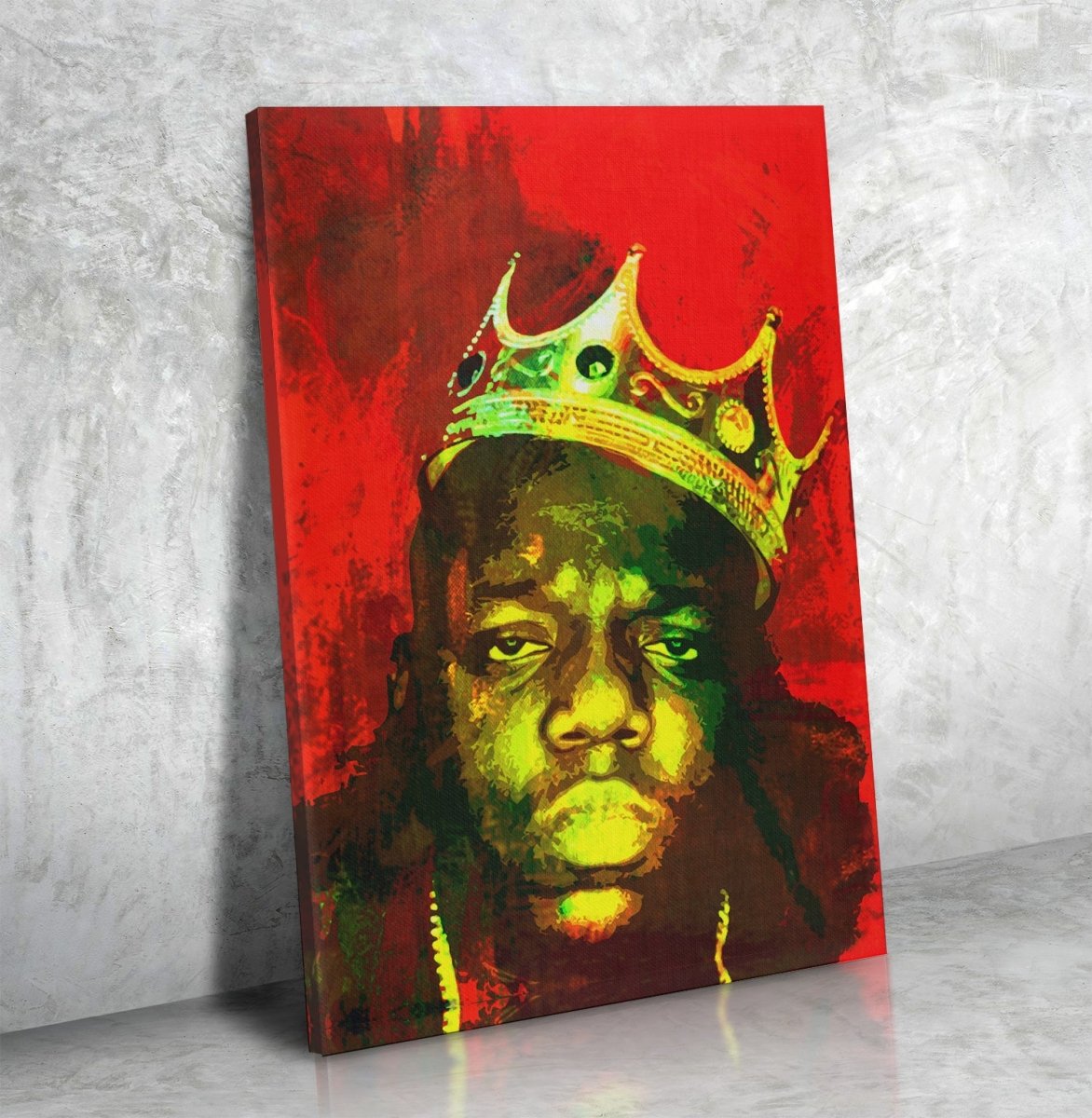 Biggie Smalls Luke Cage Inspired Wall Art Canvas, The Notorious B.I.G. Decor - Royal Crown Pro
