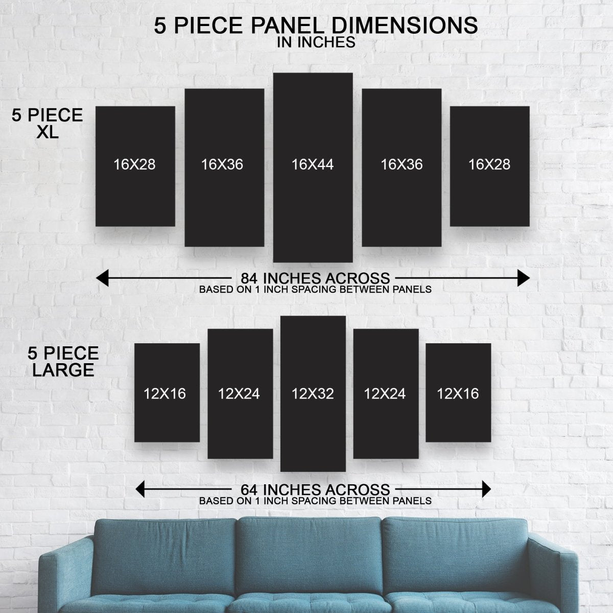 Deep Sea Fishing Canvas Wall Art 5-Piece Decor Set - Royal Crown Pro