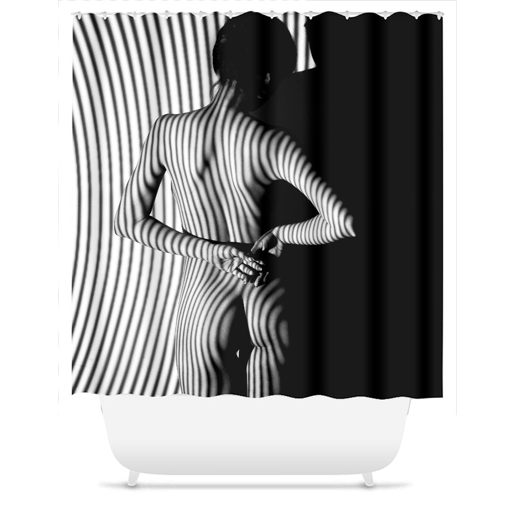 Exotic Lady Silhouette Shower Curtain - Royal Crown Pro