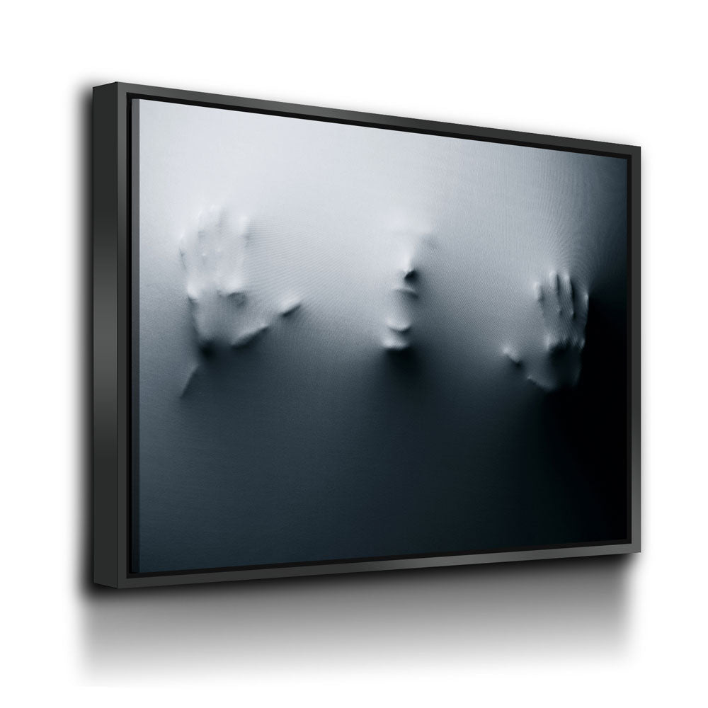 Face In The Wall Canvas Wall Art, Horror Decor, Halloween Decor - Royal Crown Pro