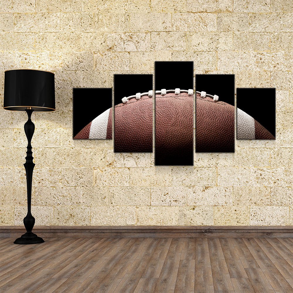 Football Canvas Wall Art, Football Decor, 5-Piece Wall Art - Royal Crown Pro