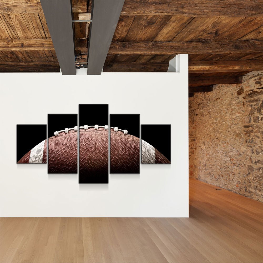 Football Canvas Wall Art, Football Decor, 5-Piece Wall Art - Royal Crown Pro