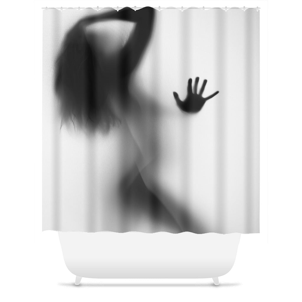 Lady In My Shower Silhouette Shower Curtain - Royal Crown Pro