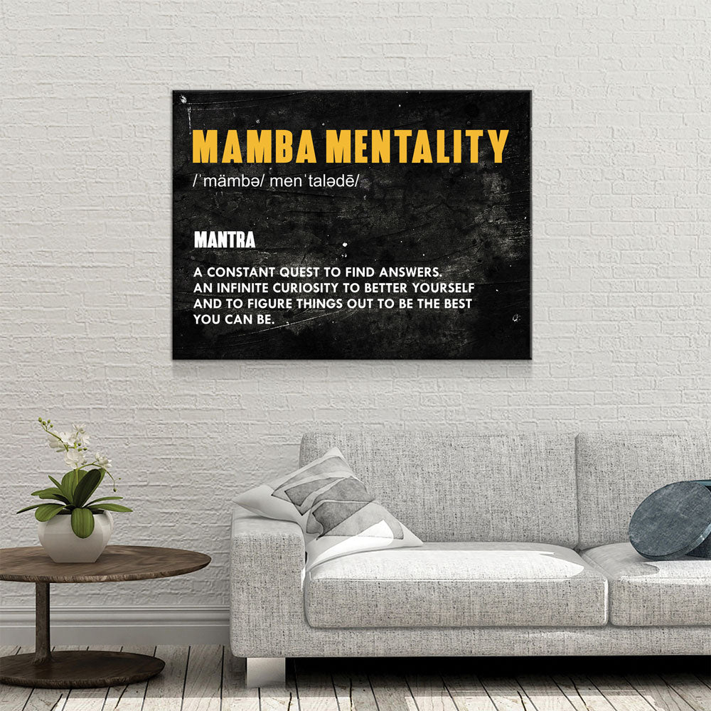 Mamba Mentality Canvas Wall Art - Royal Crown Pro