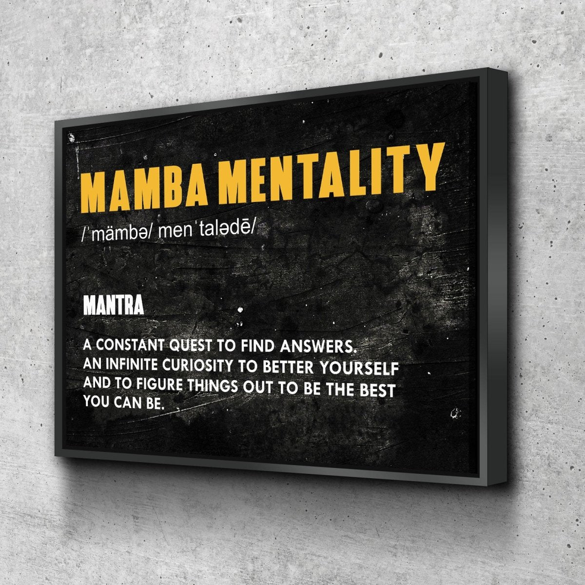 Mamba Mentality Canvas Wall Art - Royal Crown Pro