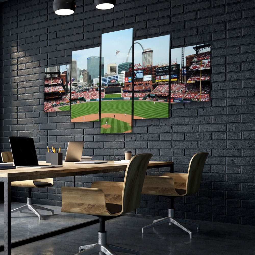 St. Louis Cardinals Stadium 5-Piece Wall Art Canvas USA Made! - Royal Crown Pro