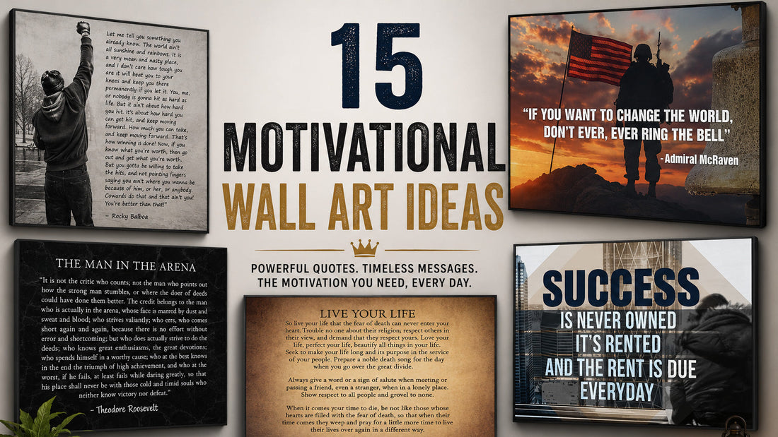 15 Motivational Wall Art Ideas