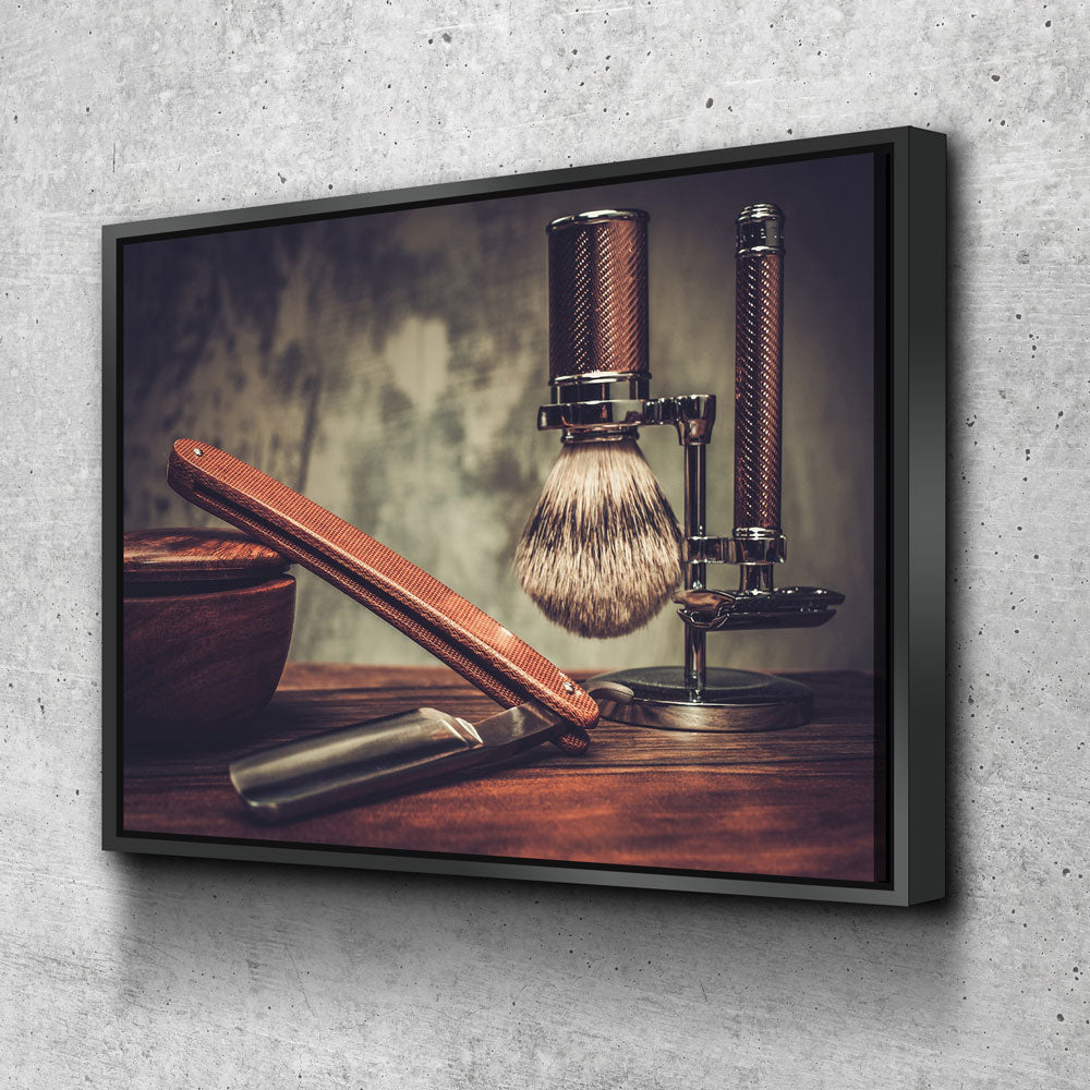 Barber Shop Vintage Canvas Wall Art, Barber Shop Decor - Royal Crown Pro