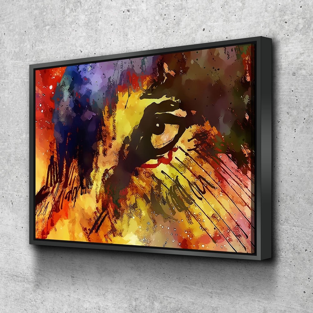 Eye Of The Wolf Abstract Canvas Wall Art, Wolves, Wolf Lover Canvas, Abstract Decor, Wolves art - Royal Crown Pro