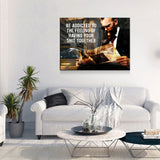 Be Addicted To The Feeling Of Your Shit Together Framed Canvas Wall Art Motivational Art - Royal Crown Pro