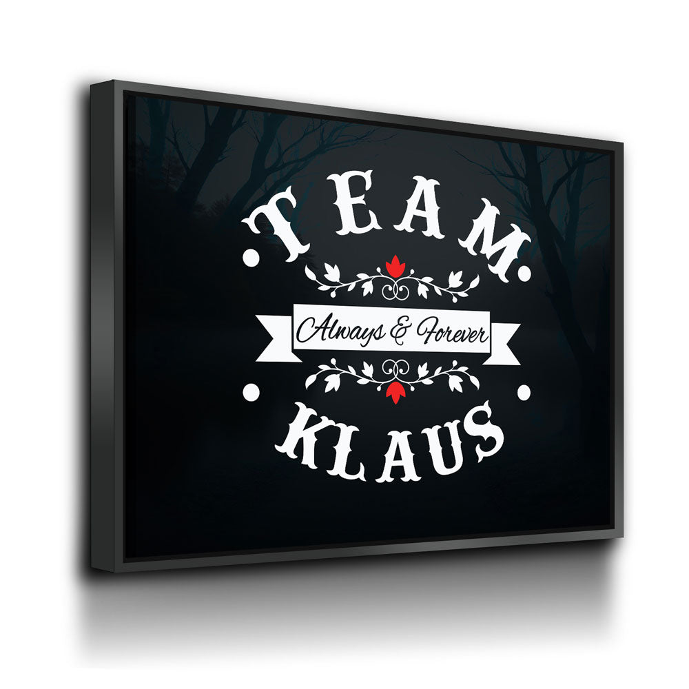 Team Klaus Always & Forever Canvas Wall Art, TVD Team Klaus - Royal Crown Pro