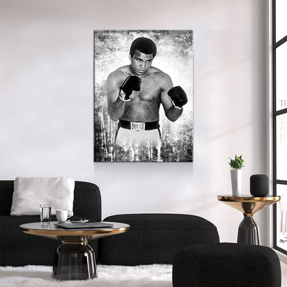 ALI The Louisville LIP Canvas Wall Art, Muhammad Ali Motivational Decor - Royal Crown Pro
