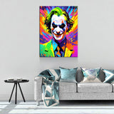 The Joker Canvas Wall Art, Abstract Joker Print - Royal Crown Pro