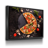 Pizza Canvas Wall Art, Pizza Place Decor, Restaurant Decor, Housewarming gift, Dining Room Art, Kitchen Art, Italian Pizza, Pizzeria Art - Royal Crown Pro