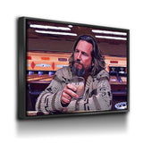 The Dude Canvas Wall Art, The Big Lebowski, The Dude Canvas Print, The Dude Lives On, Abstract Art, 1 Piece Wall Art Set - Royal Crown Pro