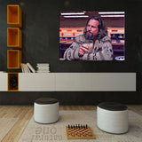 The Dude Canvas Wall Art, The Big Lebowski, The Dude Canvas Print, The Dude Lives On, Abstract Art, 1 Piece Wall Art Set - Royal Crown Pro