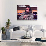 The Dude Canvas Wall Art, The Big Lebowski, The Dude Canvas Print, The Dude Lives On, Abstract Art, 1 Piece Wall Art Set - Royal Crown Pro