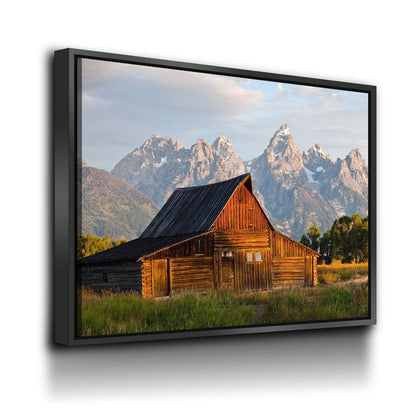 Old Barn Grand Teton Canvas Wall Art, Teton Barn Art, Mountain Decor, National Park, Barn Wall Art, Barn Decor, Old Barn Art, Moulton Barn - Royal Crown Pro