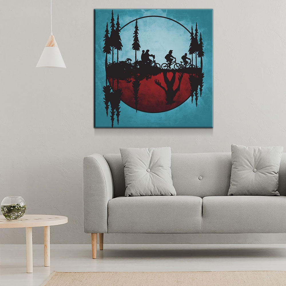 Upside Down World Canvas Wall Art - Royal Crown Pro