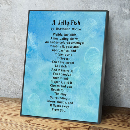 A Jelly-Fish Poem By Marianne Moore, Marianne Moore Poem, Graduation Gift, Graduation Idea, Visible, Invisible - Royal Crown Pro