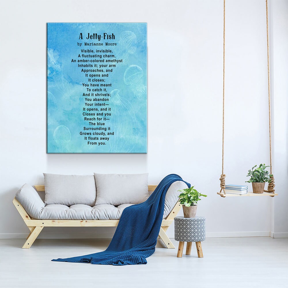 A Jelly-Fish Poem By Marianne Moore, Marianne Moore Poem, Graduation Gift, Graduation Idea, Visible, Invisible - Royal Crown Pro