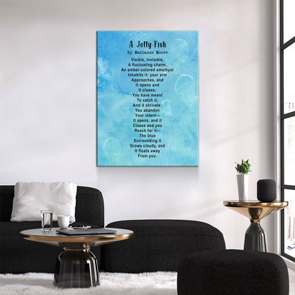 A Jelly-Fish Poem By Marianne Moore, Marianne Moore Poem, Graduation Gift, Graduation Idea, Visible, Invisible - Royal Crown Pro