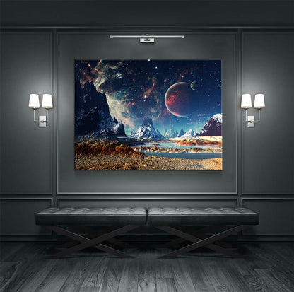 Alien Planet Canvas Wall Art, Mars, UFO Decor, Alien Decor, Extraterrestrial Art, Outer Space, ET, Sci-fi, Scifi, Sci fi, Aliens - Royal Crown Pro