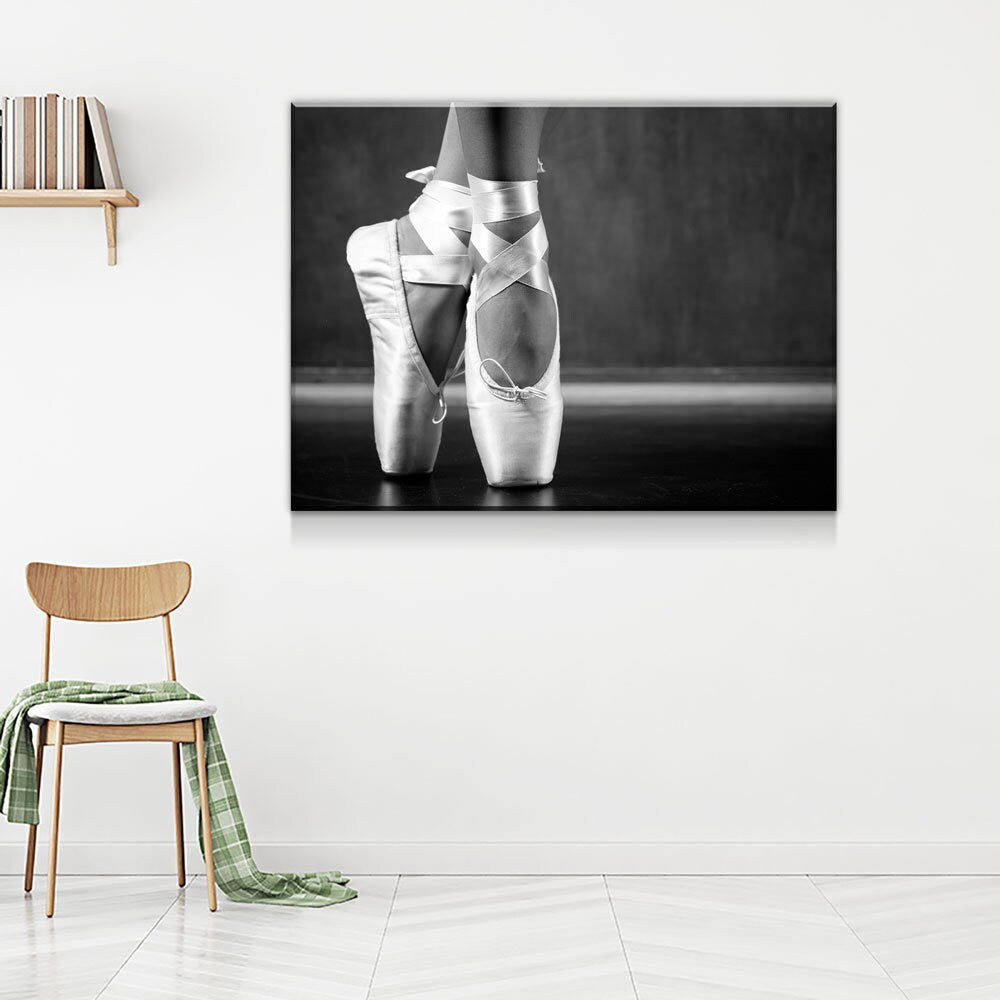 Ballerina Canvas Wall Art, Ballet Art, Ballerina Wall Art, Young Dancing Ballerina, Dance Decor, Dance Class - Royal Crown Pro