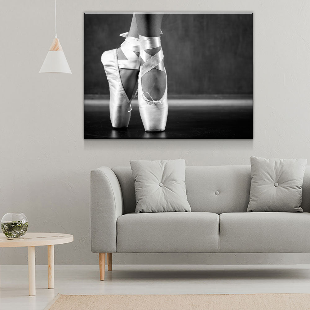 Ballerina Canvas Wall Art, Ballet Art, Ballerina Wall Art, Young Dancing Ballerina, Dance Decor, Dance Class - Royal Crown Pro