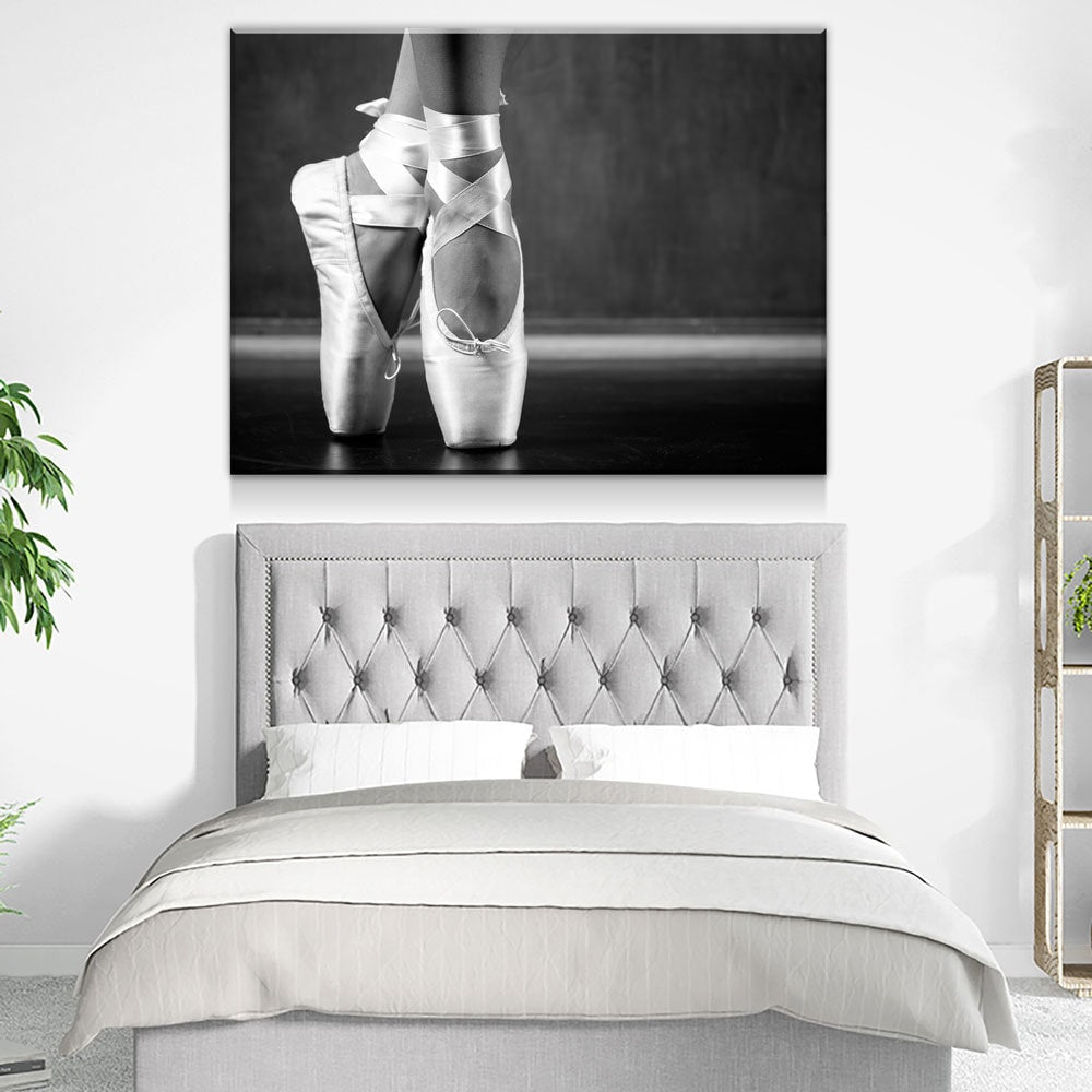 Ballerina Canvas Wall Art, Ballet Art, Ballerina Wall Art, Young Dancing Ballerina, Dance Decor, Dance Class - Royal Crown Pro