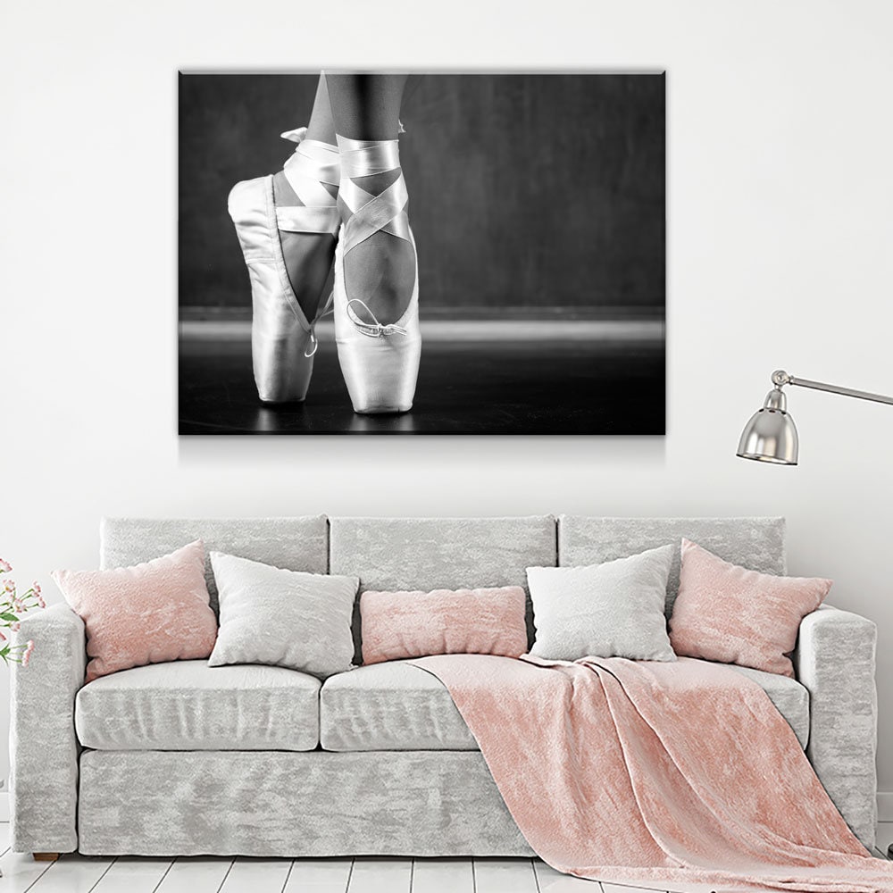 Ballerina Canvas Wall Art, Ballet Art, Ballerina Wall Art, Young Dancing Ballerina, Dance Decor, Dance Class - Royal Crown Pro