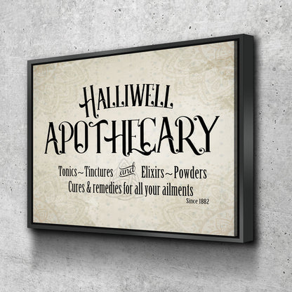 Halliwell Apothecary Canvas Wall Art, Tonics, Tinctures and Elixirs, Powders Since 1882, Charmed Decor - Royal Crown Pro