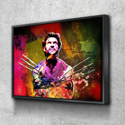 Wolverine Abstract Canvas Wall Art, Superhero, Abstract Art, Wolverine Decor - Royal Crown Pro