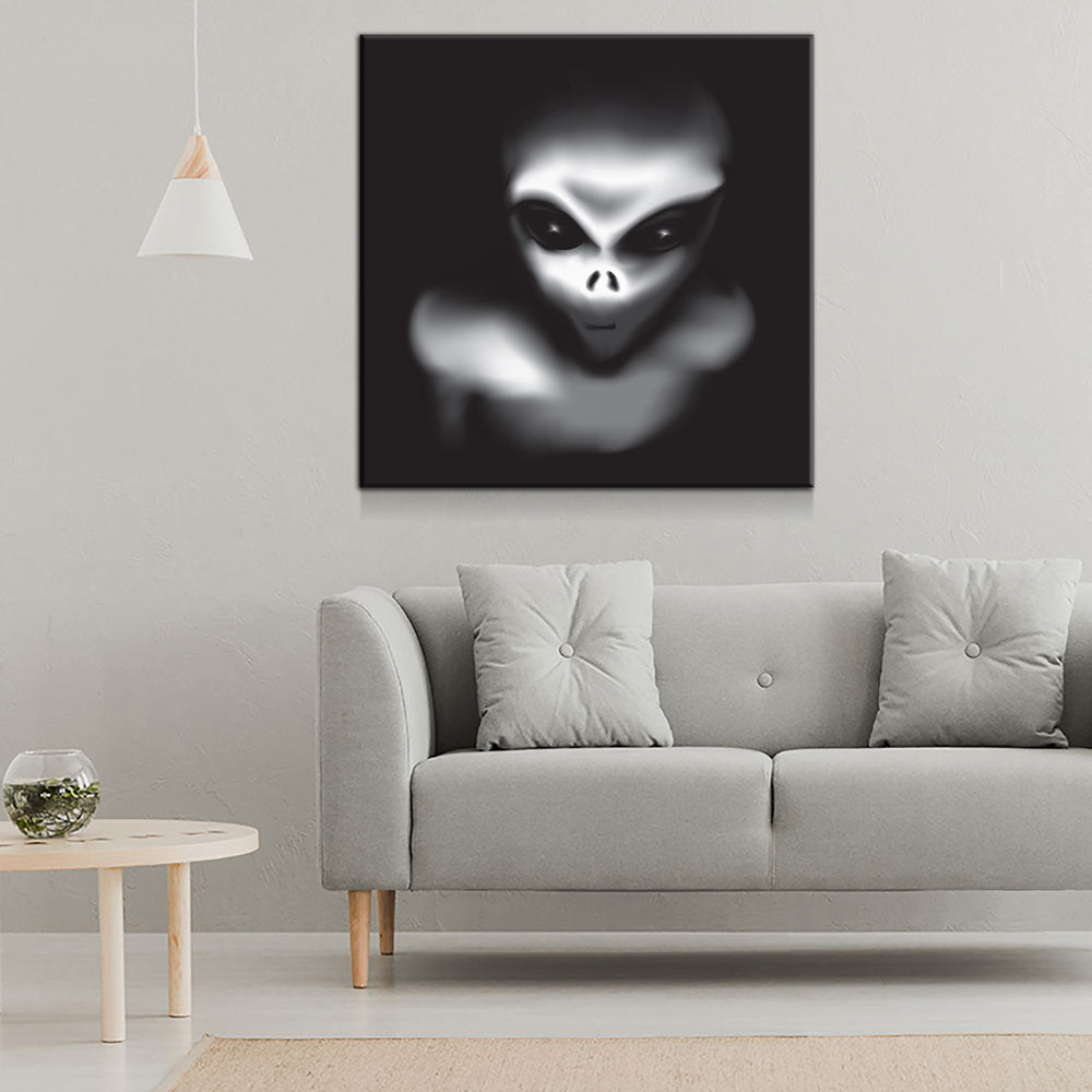 Aliens Among Us Canvas Wall Art – UFO & Extraterrestrial Decor - Royal Crown Pro