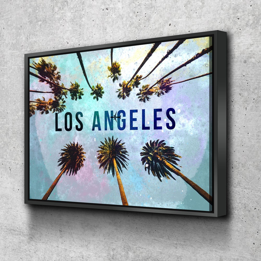 Los Angeles Canvas Wall Art, California Decor, Los Angeles Art, LA Wall Art, LA Decor - Royal Crown Pro