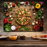 Pizza Italian Canvas Wall Art, Pizza Place Decor, Restaurant Decor, Dining Room Art, Fresh Italian Pizza Art, Pizzeria Art - Royal Crown Pro