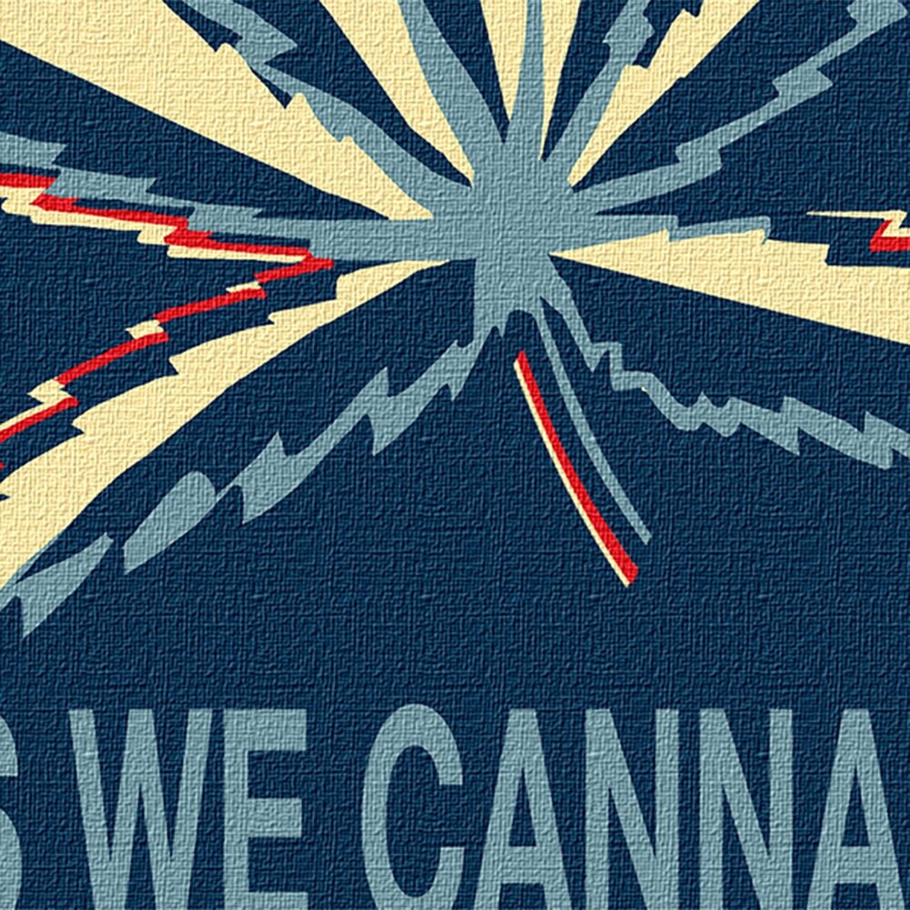 Yes We Cannabis Canvas Wall Art, Dorm Room Wall Decor, Dorm Decor, Home Decor, Cannabis, Weed - Royal Crown Pro