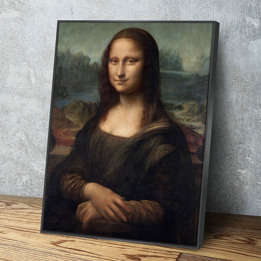 Mona Lisa Canvas Wall Art, Leonardo da Vinci's Portrait of Mona Lisa del Giocondo (1503–1506), Famous Painting Print Reproduction - Royal Crown Pro