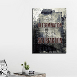 Wake Up With Determination Go To Bed With Satisfaction Motivational Canvas Wall Art, Motivational Decor, Motivational Sign, Office Decor - Royal Crown Pro