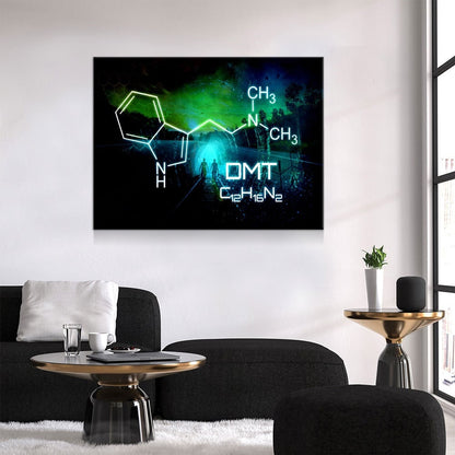 The Spirit Molecule Canvas Wall Art, Trippy Decor, Ayahuasca Decor - Royal Crown Pro