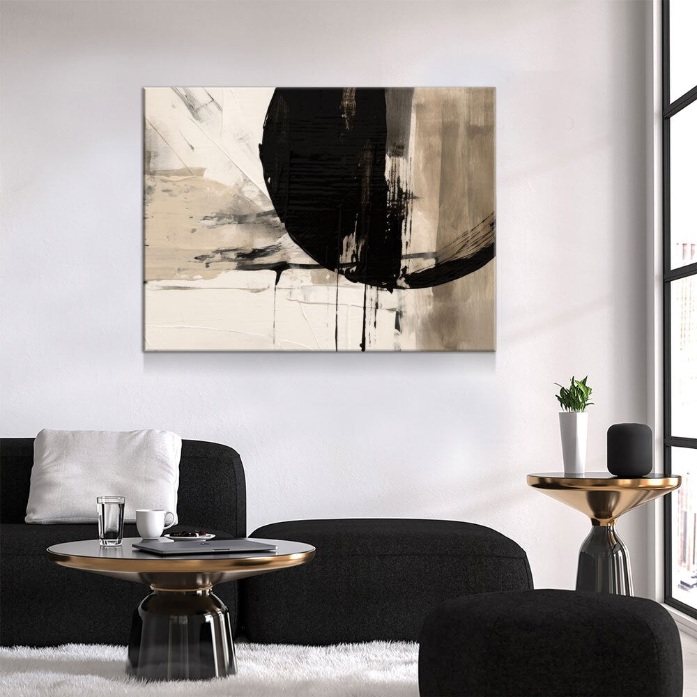 Japandi Style Canvas Wall Art, Monochromatic Japandi Art, Japanese Wall Art, Japandi Decor, Japandi Zen Wall Art, Minimalist Art, Earthy Art - Royal Crown Pro